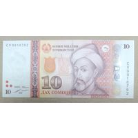 10 сомони 2018 года - Таджикистан - UNC