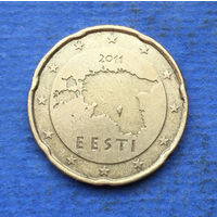 Эстония 20 евроцентов 2011