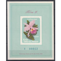 Флора. Цветы. Парагвай. 1963. 1 блок. Michel N бл45 (60,0 е)