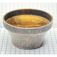 С 1 РУБЛЯ! СОЛОНКА СЕРЕБРО 916 ПРОБА ПОЗОЛОТА СССР