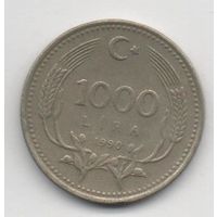 1000 лир 1990 Турция