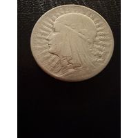 5 злотых 1933 г.  Польша. (1)  Ядвига.  Серебро. ЛЮКС