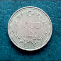 1000 лир 1993 г Турция