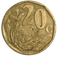 ЮАР 20 центов, 1996