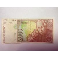 Испания 2000 песет 1992 год -02