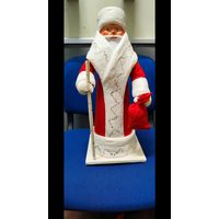 Дед Мороз из Ваты. СССР. 45 см! Дед Мороз вата папье маше  СССР ретро. Аукцион с рубля!