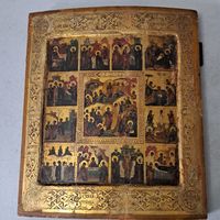 Старинная икона.Сусалка. 19  век