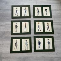 Набор антикварных подставок под тарелки, 6 шт. Италия. 3544