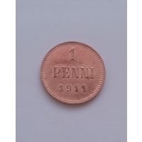 1 пенни 1911 года, брак непрочекан