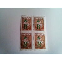 Беларусь 1996 квартблок надпечатка В