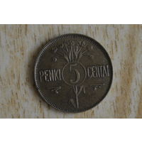 Литва 5 центов 1925 с 1 руб
