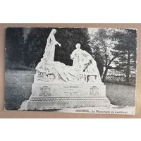 Почтовая карточка, Франция, Лурдес, памятник епархии Камбраи