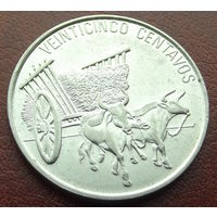 Доминикана. 25 сентавос 1991