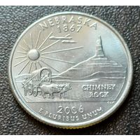 США 1/4 доллара, 2006 Квотер штата Небраска    P    ( 1-5-5 )