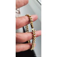 Браслет молочное стекло Чехия