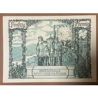 Нотгельд 50 пфеннигов 1921 год. Бад-Франкенхаузен-ам-Киффхойзер. Веймарская республика