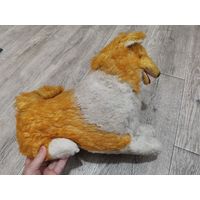 Игрушка мягкая советская колли собака