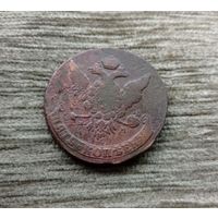 Werty71 Россия 5 копеек 1763 ММ 19Б Перечекан из 10 копеек 1762