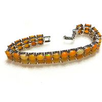 Браслет огненный опал