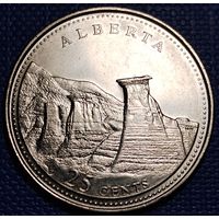 Канада 25 центов 1992 г. Альберта