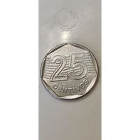 Бразилия 25 сентавос 1994