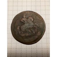 2 копеек Российская Империя 1759 перечекан