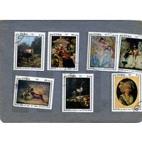 КУБА, 1973,  живопись,  сери  7м   гашен