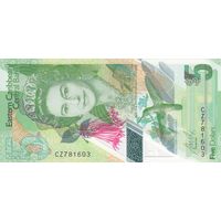 Восточно-Карибские государства 5 долларов 2021 (UNC)