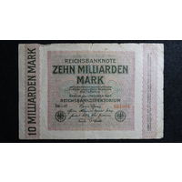 10 миллиардов марок 1923г. Германия, Берлин