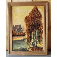 Картина янтарная