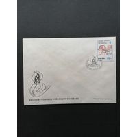 Польша 1989 КПД с маркой "Международный конгресс комитета по защите от возгорания и борьбе с ним (STIF)" (спецгашение) Mi.3212 каталог 0.70 евро