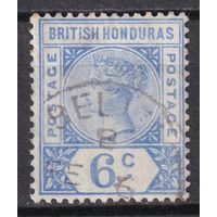 64.BrKCI. Великобритания. Колонии. Британский Гондурас. Стандарт. Виктория. 1891 г. 6C. Mi.#35.