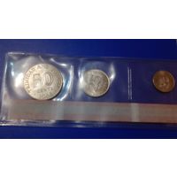 Тринидад и Тобаго набор монет 1966-67  5 штук unc.