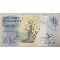 Банкнота. Мадагаскар. 200 ариари 2017 год. НЕ БЫЛА В ОБОРОТЕ