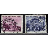 ГЕРМАНИЯ, ГДР - 1955 [Mi. 447-448] Гашеная (DDR03)