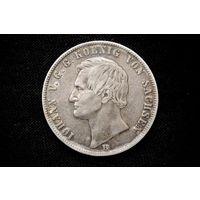 Талер 1862 г. Саксония (Германия), Иоганн I. Кабинетная патина!