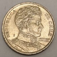 Чили 10 песо, 2010 С меткой "R.Thenot" на аверсе (1-8-108)