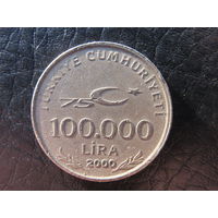 Турция. 100 000 лир.2000. С 20 копеек. Распродажа коллекции. Смотрите другие лоты.