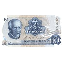 Норвегия 10 крон образца 1983 года UNC p36c