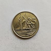 Каймановы острова 25 центов 2005 г.
