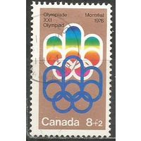 Канада. Олимпиада Монреаль'76. Эмблема.1974г. Mi#556.