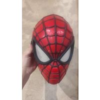 Маска человека паука, качественный толстый пластик. Очень классная. Б/у.