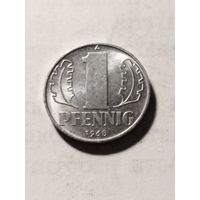 ГДР 1 пфенинг 1968 А