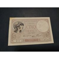 Франция 5 франков 1939 AU!