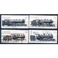 Канада - 1985г. - локомотивы - 4 марки - полная серия, гашёные [Mi 980-983]. #3-WB-70-A-1