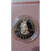 США 50 центов, 1/2 доллара 1989 конгресс США 200 лет