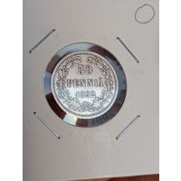 50 PENNIA 1892г. L.Россия-Финляндия.   0
