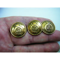 Пуга с якорем. д.23мм.  цена за 1 шт.