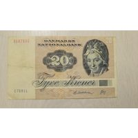 С 1 руб. Дания. 20 крон. Нечастая
