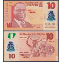 Нигерия, 10 найра 2024 г., P-39 (HN, полимер, активист Алван Икоку), UNC
